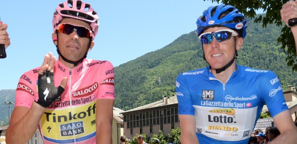 2015, Giro d'Italia, tappa 17 Tirano - Lugano, Tinkoff - Saxo 2015, Lotto NL - Jumbo 2015, Contador Alberto, Kruijswijk Steven, Tirano