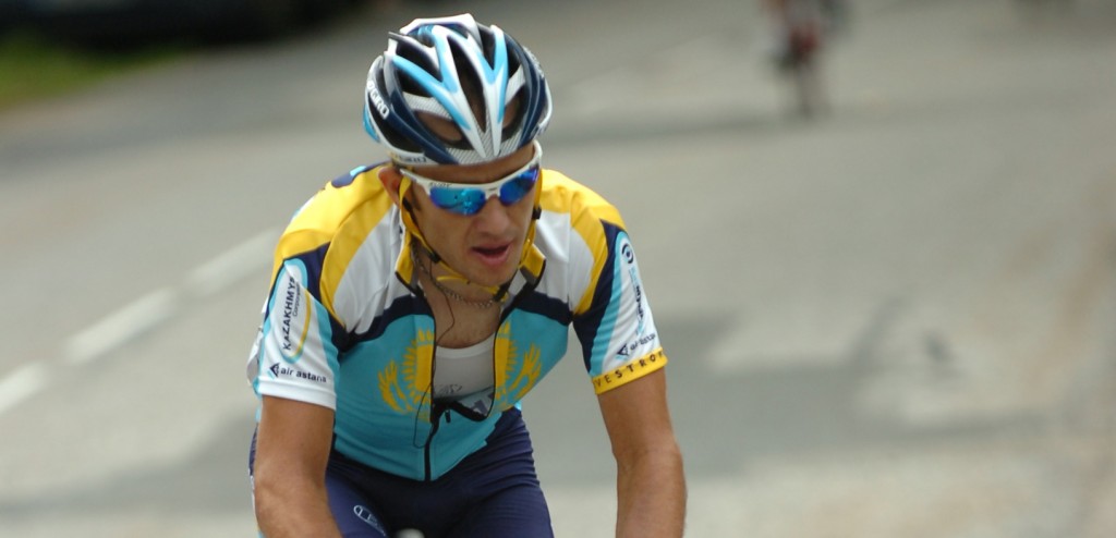 In het Critérium du Dauphiné 2009, zijn eerste profjaar - foto: Sirotti