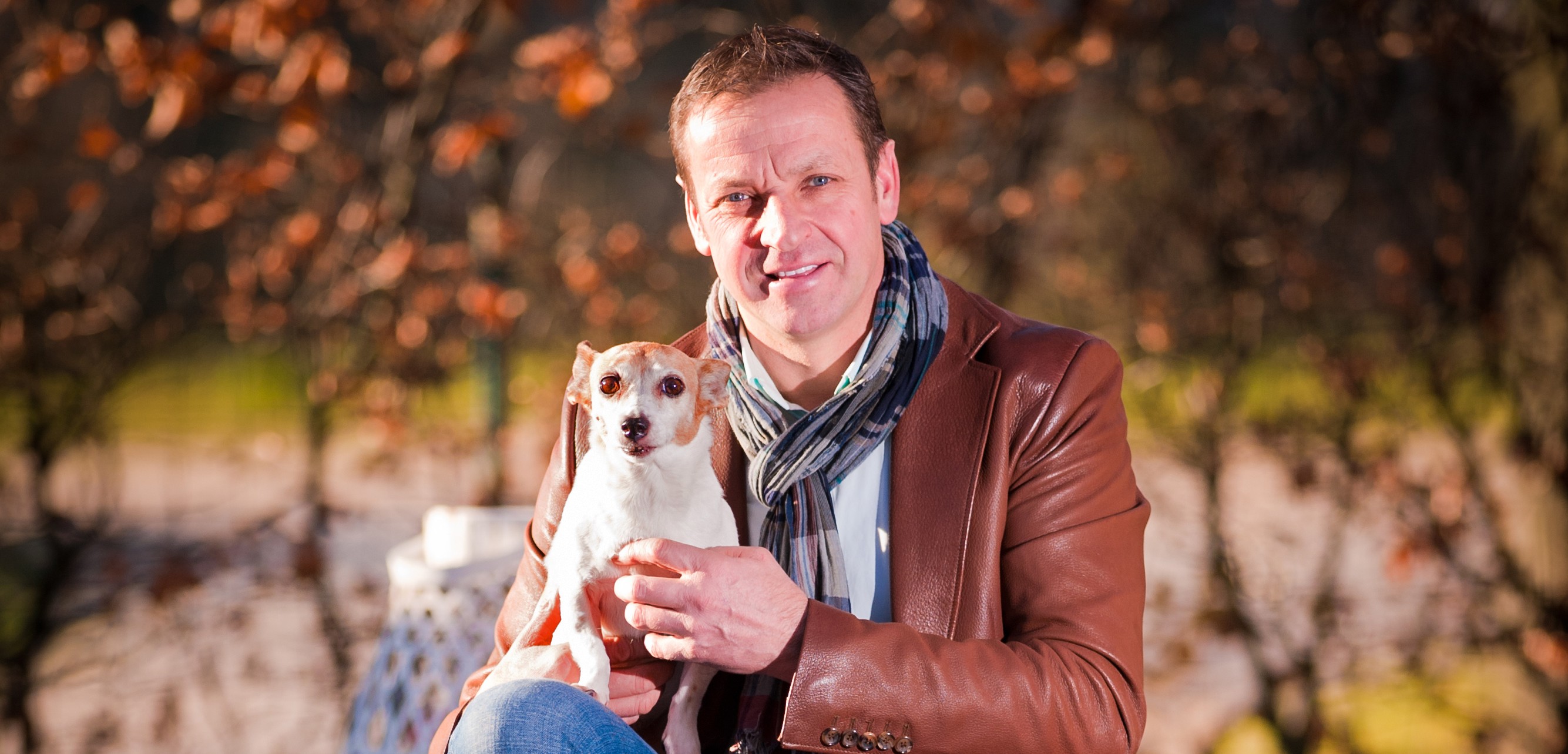 20131210 / Cyclocross : Paul Herygers met hond / photo Luc Claessen