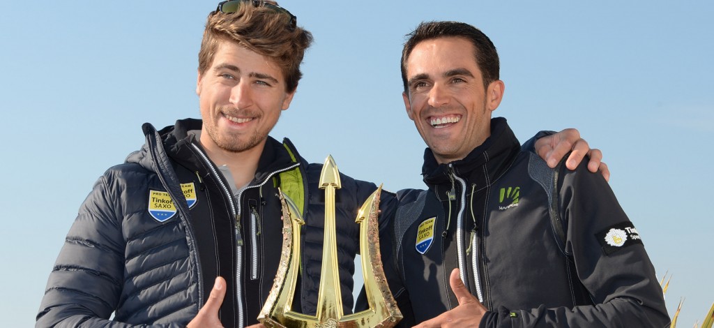 Ook Tinkoff-Saxo in aangepast tenue naar Tour de France