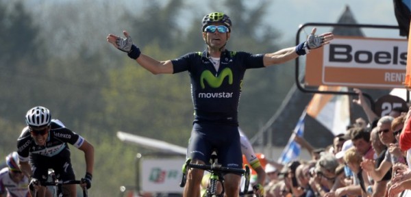 Valverde wint voor derde keer de Waalse Pijl