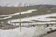 Sneeuw en regen in California zorgen voor wijziging parkoers tijdrit
