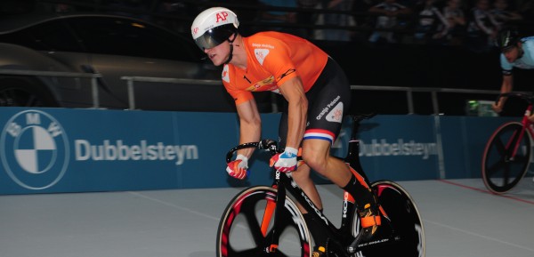 Zilver voor teamsprint-mannen op WK Baanwielrennen