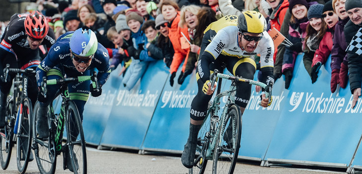 Sprintzege Dylan Groenewegen in openingsrit Tour de Yorkshire