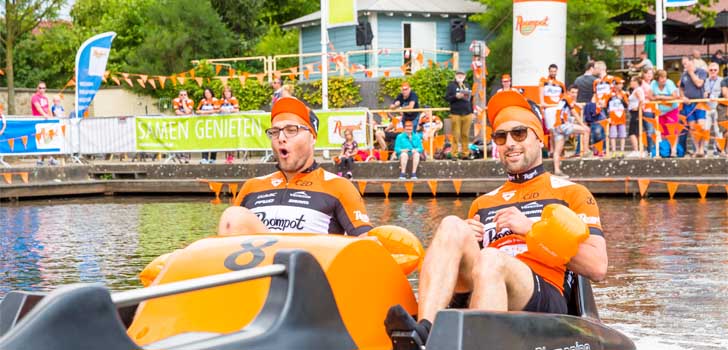 Sfeerimpressie eerste editie Roompot Waterfiets Challenge