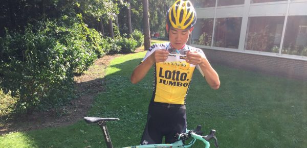 Stagiair Zhi Hui Jiang debuteert vandaag in shirt LottoNL-Jumbo