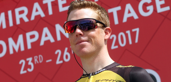 Steven Kruijswijk na val in Yorkshire: “Gelukkig niets ergs”