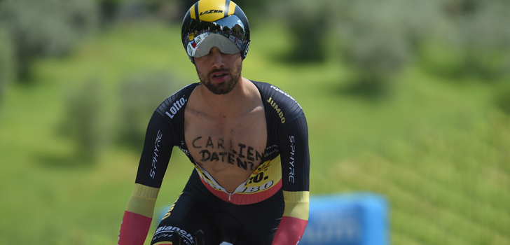 Giro 2017: Victor Campenaerts eerste uitvaller bij LottoNL-Jumbo