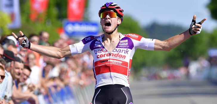 Mathieu van der Poel zegeviert in Dwars door het Hageland