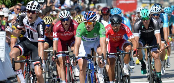 Bauhaus sprint naar winst in Mâcon, Bouwman pakt bergtrui