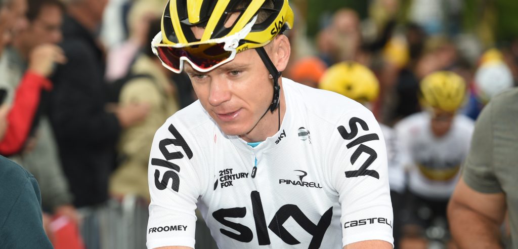 Froome na val: “Gelukkig geen blessures, alleen wat huid verloren”