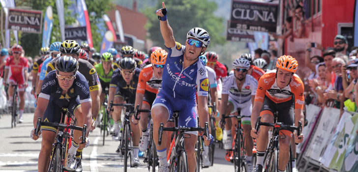 Trentin sprint naar zege in tweede etappe Burgos, Ariesen derde