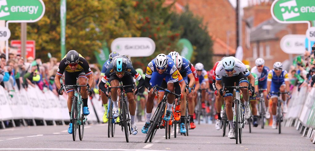 Gaviria sprint naar zege in vierde rit Tour of Britain, Groenewegen vierde