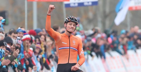 Mathieu van der Poel maakt favorietenrol waar in Tábor