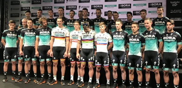 Wielertenues 2018: BORA-hansgrohe met meer groen en wit