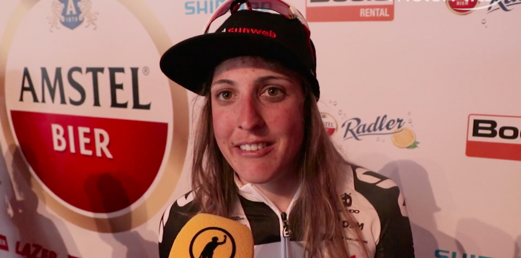 Lucinda Brand na tweede plaats: “Moest het wel proberen op de Cauberg”