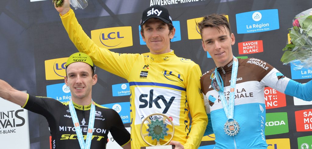 Geraint Thomas eindwinnaar Dauphiné, Adam Yates pakt slotrit