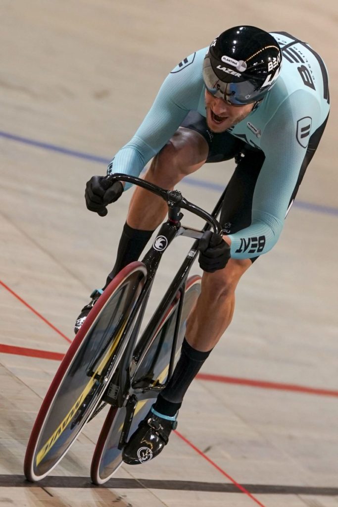 Theo Bos na ruim twaalf jaar weer de beste tijdens Wereldbeker-Keirin