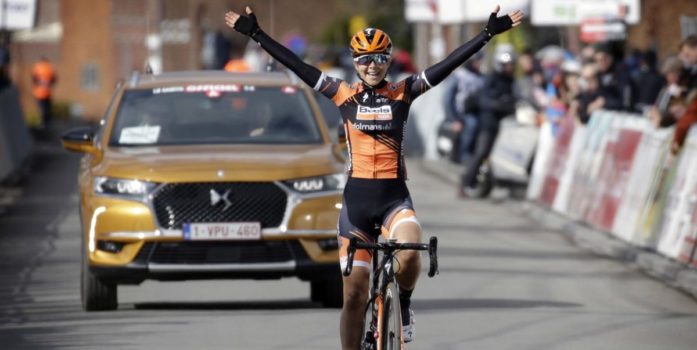 Jip van den Bos soleert naar zege in Le Samyn