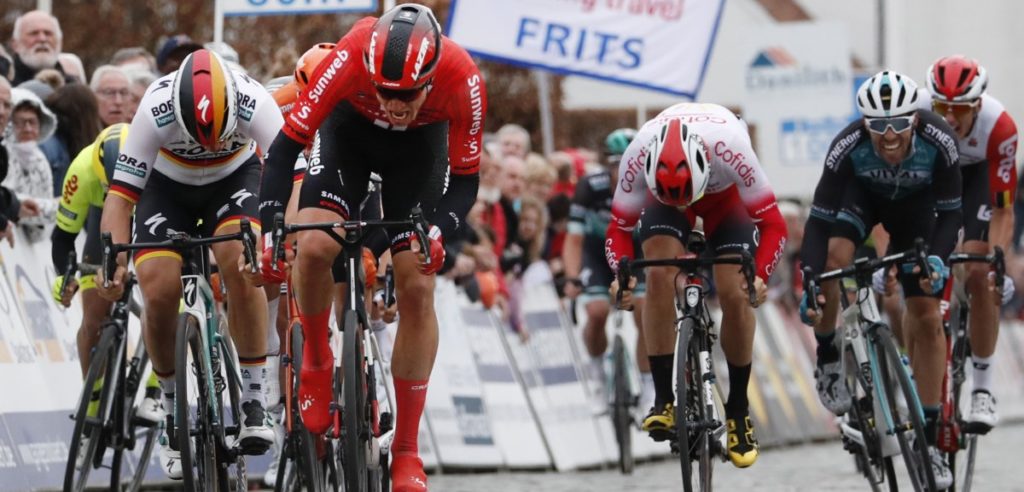 Winst Cees Bol in Nokere Koerse, zware val Mathieu van der Poel