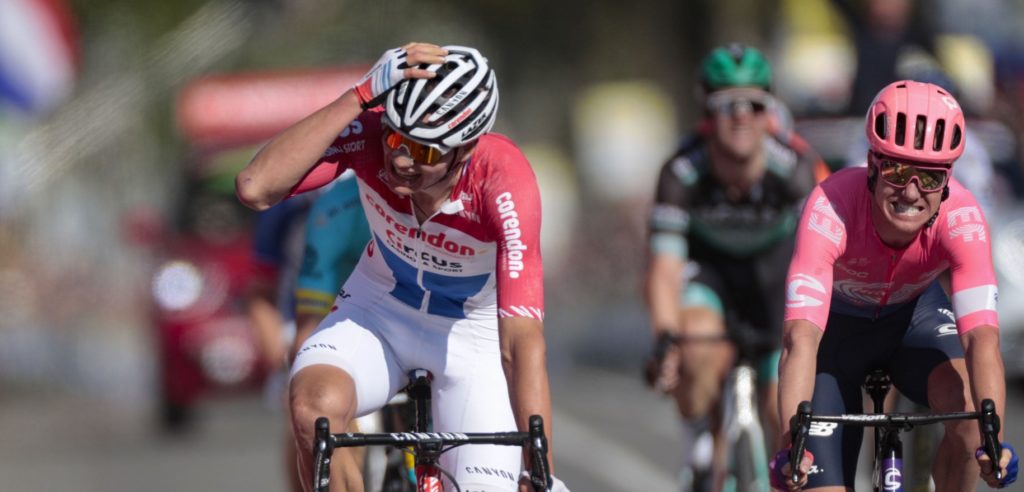 Mathieu van der Poel rijdt de Amstel Gold Race