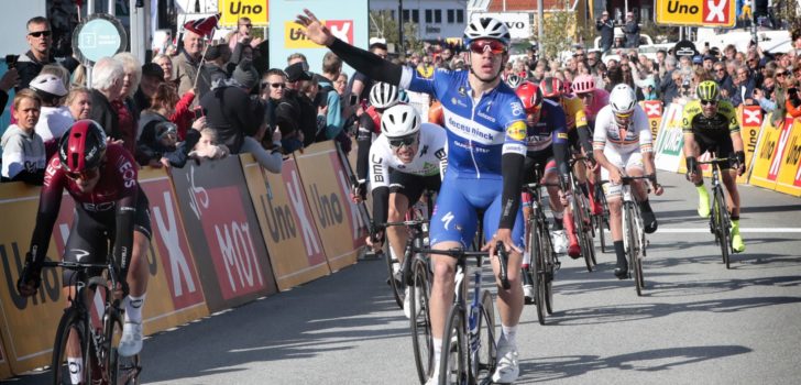 Alvaro Jose Hodeg nipt sneller dan Halvorsen in Tour of Norway