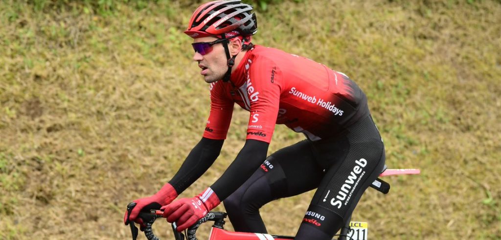 Tom Dumoulin in de kopgroep in Dauphiné