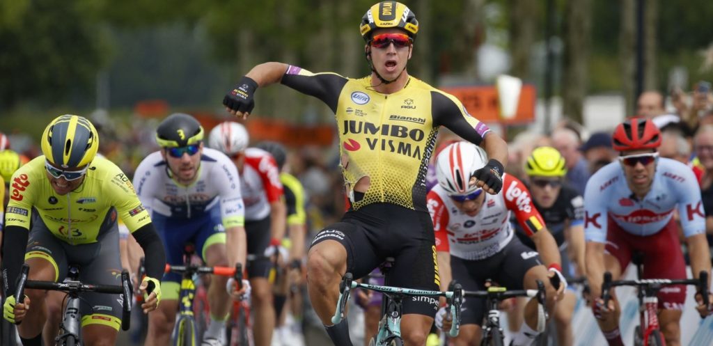Dylan Groenewegen sprint ondanks val naar zege in ZLM Tour