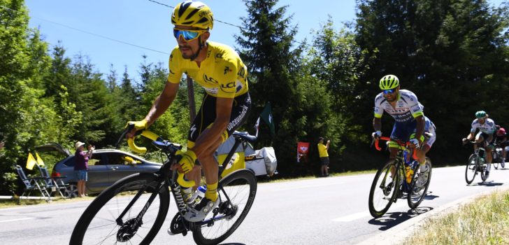 Alaphilippe: “Opgelucht dat ik de gele trui nog een dag mag aantrekken”