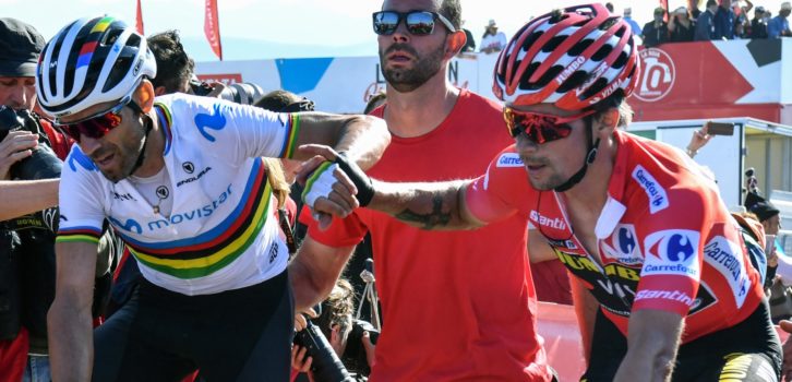 Valverde verliest tijd: “Zelfs Roglic had een moment van zwakte”
