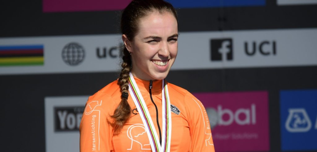 Shirin van Anrooij grijpt Europese titel tijdrijden bij de beloftes