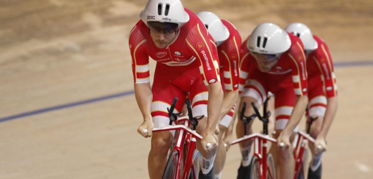 Achtervolgingsploeg Denemarken in recordtijd naar WK-goud