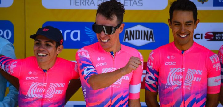 EF Pro Cycling opent Tour Colombia met zege in ploegentijdrit