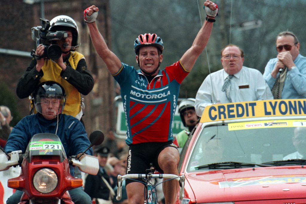 Lance Armstrong wint de Waalse Pijl 1996