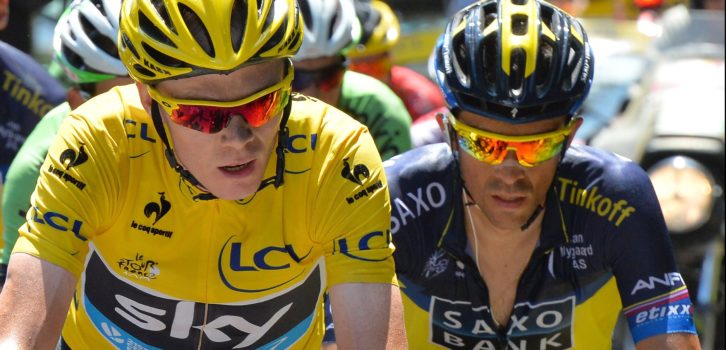 Chris Froome en Alberto Contador herleven oude tijden met virtuele strijd op Giro-parcours