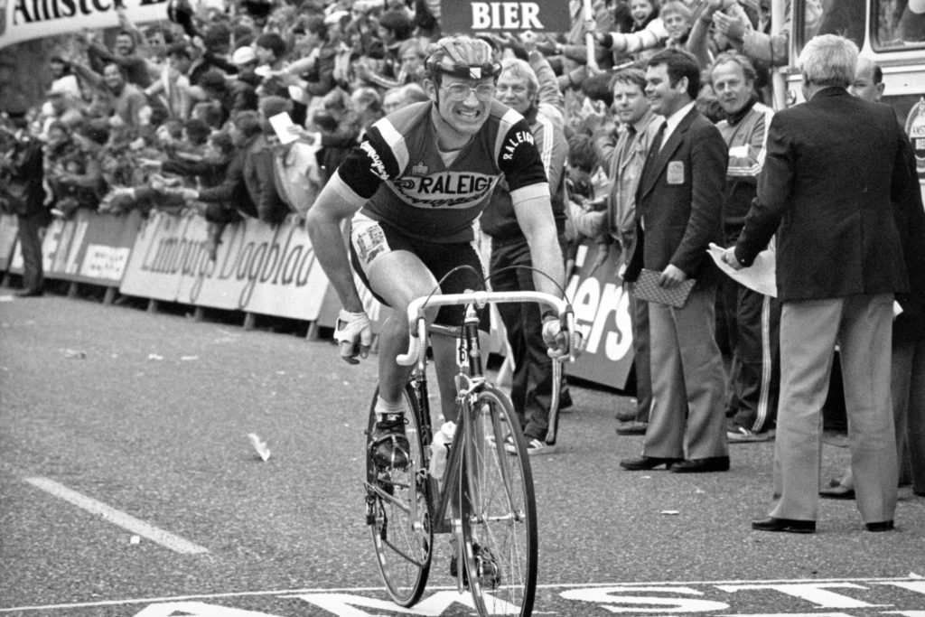 Jan Raas wint de Amstel Gold Race 1982