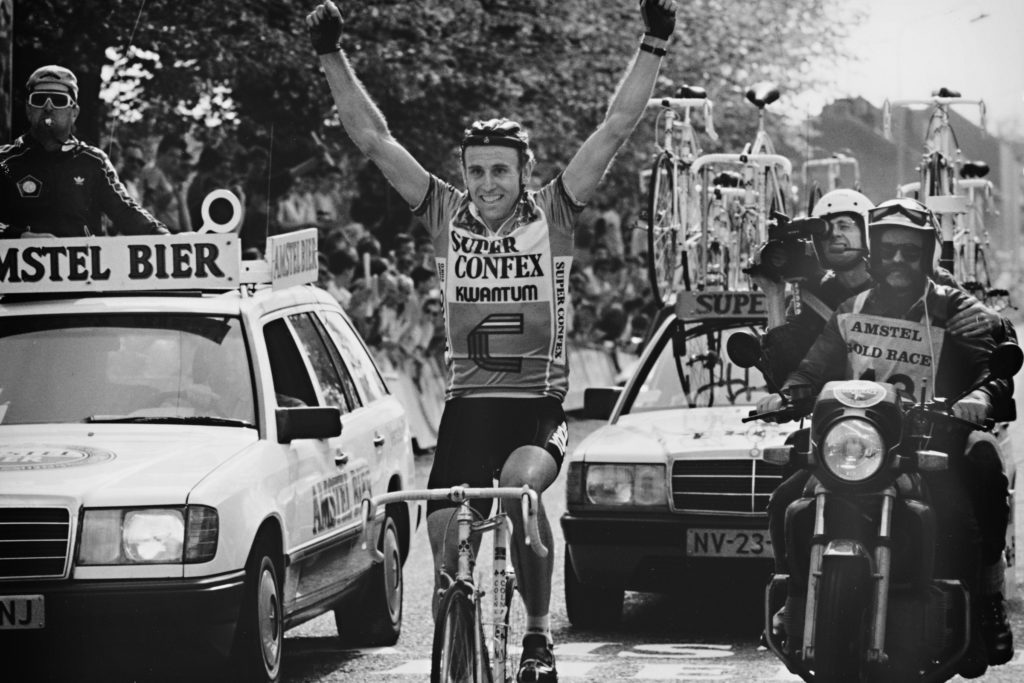 Joop Zoetemelk wint de Amstel Gold Race 1987