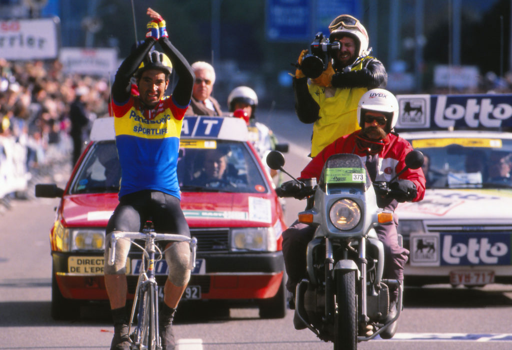 Eric Van Lancker wint Luik-Bastenaken-Luik 1990