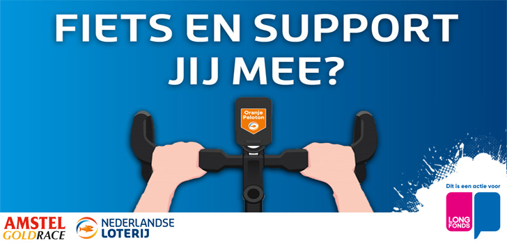 Fiets samen met het Oranje Peloton de virtuele Amstel Gold Race