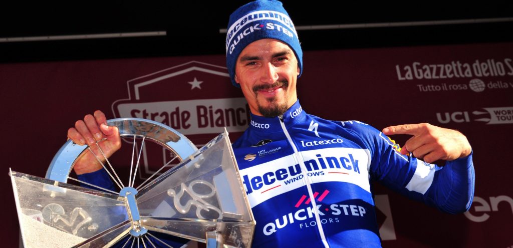 Soudal Quick-Step rekent op oud-winnaar Alaphilippe en Asgreen in Strade Bianche