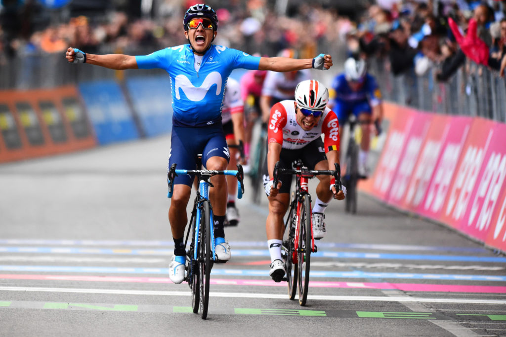 Carapaz wint in Frascati