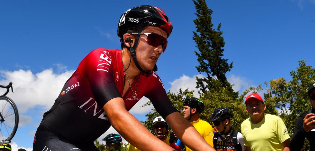 Carapaz en Narvaez na vlucht op stage in Andorra