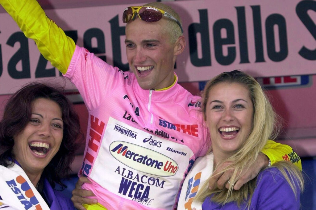 Stefano Garzelli roze trui