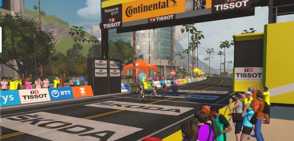 Lauren Stephens wint tweede rit Virtual Tour de France, TIBCO-SVB leidt