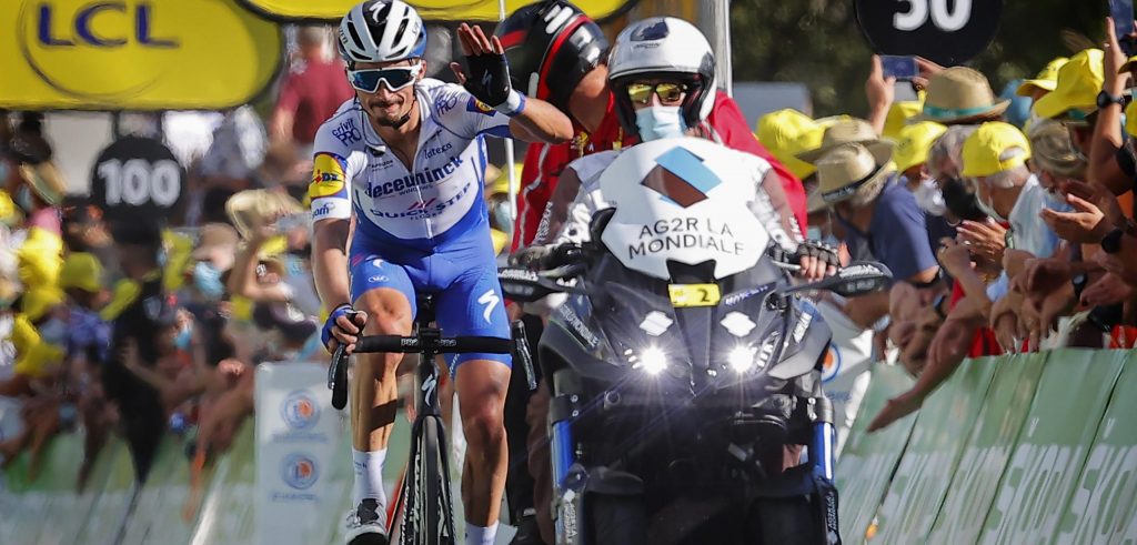 Alaphilippe over winnende solo Hirschi: “Een geweldig nummertje”