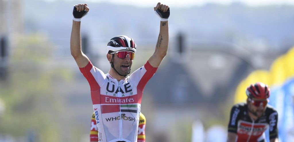 Diego Ulissi wint in Differdange en herovert leiderstrui