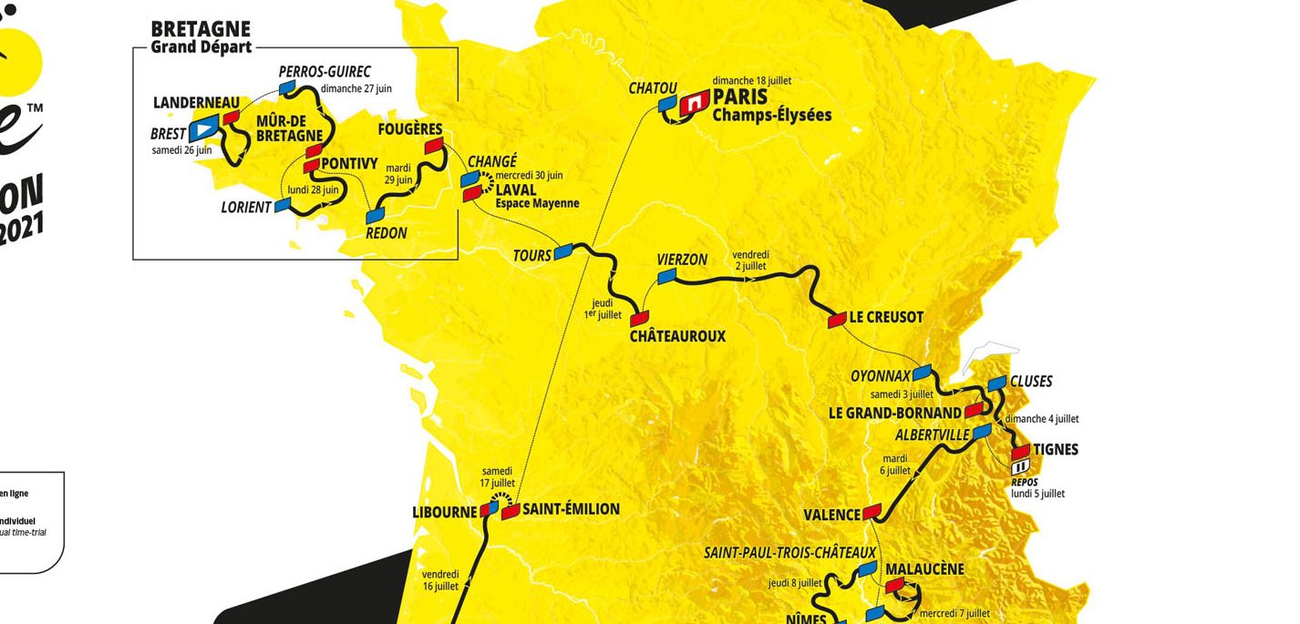Dit Is Het Parcours Van De Tour De France 2021 Wielerflits