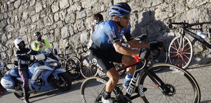 Domenico Pozzovivo krijgt op de Teide te maken met storm Filomena