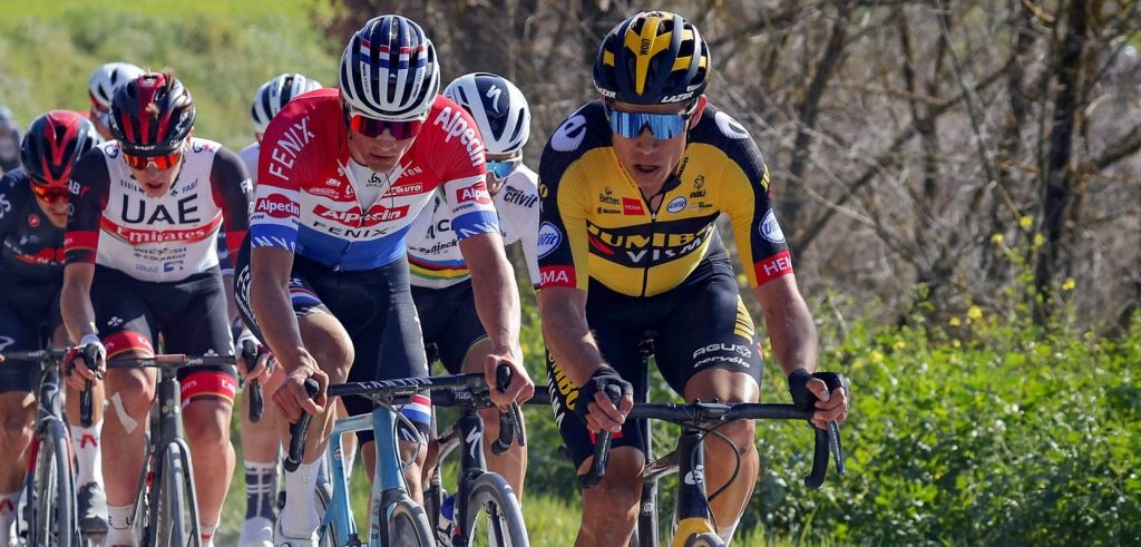 Van der Poel, Alaphilippe en Bernal schudden wielerwereld wakker in Strade Bianche