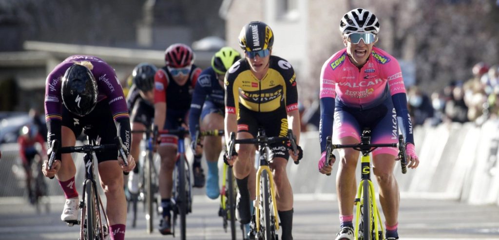 Marianne Vos derde in allereerste GP Oetingen, Balsamo wint